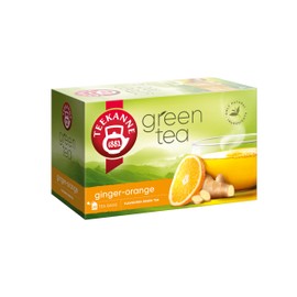 Teekanne Ginger & Orange Flavoured Green Rainforest Alliance Certified Tea 20 Teabags