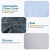Sasttie Wedge Pillow, 12 Inch Memory Foam Bed Wedge Pillow