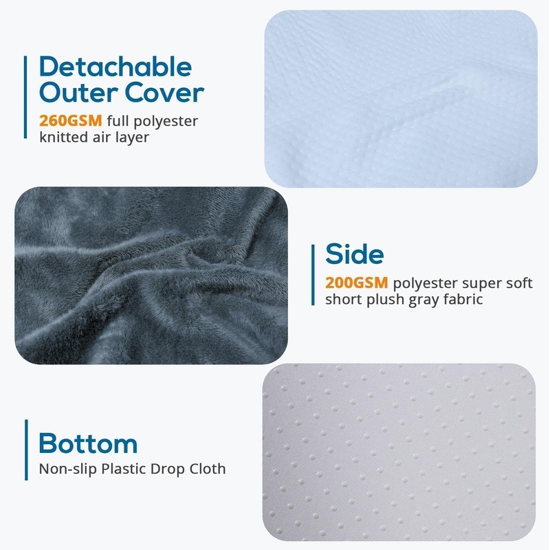 Sasttie Wedge Pillow, 12 Inch Memory Foam Bed Wedge Pillow
