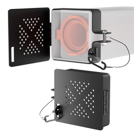 Safoner Aluminum RV Bumper End Cap- Fits Standard 4-Inch Square Camper Bumpers, No-Insect Vent Holes, Secure Sewer Hose Storage, Must-Have Travel Trailer Accessories - 2 Pack