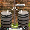 PF WaterWorks AQUAGREEN Rain Water Collection Downspout to Rain Barrel