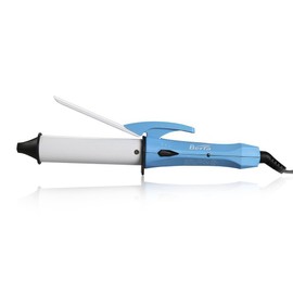 BERTA Mini Hair Curler for Travel 25mm Diameter Ceramic Hair Curling Wand (Blue)