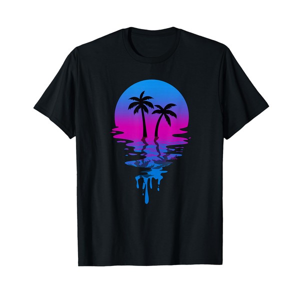 Vintage Retro Sunset Palm Tree T-Shirt