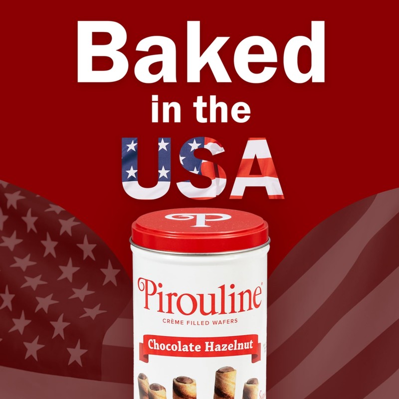 Pirouline Rolled Wafers – Chocolate Hazelnut – Rolled Wafer Sticks,