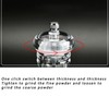 2Pcs Acrylic Manual Grinder Transparent Pepper Salt Mill Spice Jar