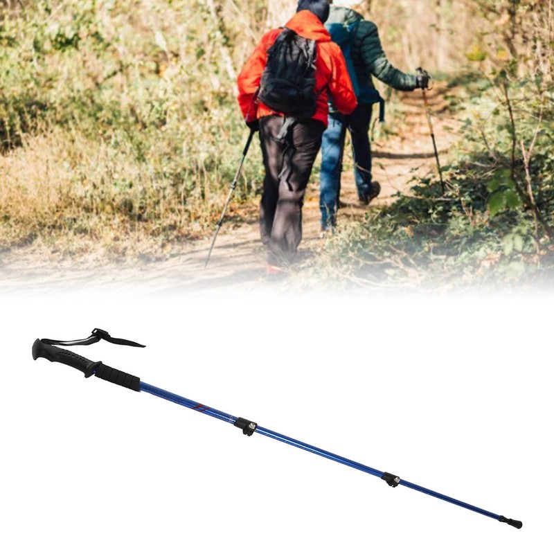 Telescopic Hiking Cane 3 Section Aluminium Alloy Walking Stick Retractable