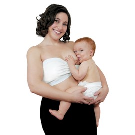 Strapless Pump&Nurse Bra, All-in-one Hands-Free Pumping and Nursing Bra for All Breast Pumps - Black, M/L/XL