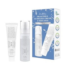 Dr.Althea 345 Relief Cream & Mist Duo | Recuperación calmante y humedad para pieles sensibles | Juego de cuidado de la piel vegano coreano para todo t