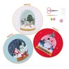 IUHUI 3 Pack Embroidery Kits for Beginners Adults - Christmas