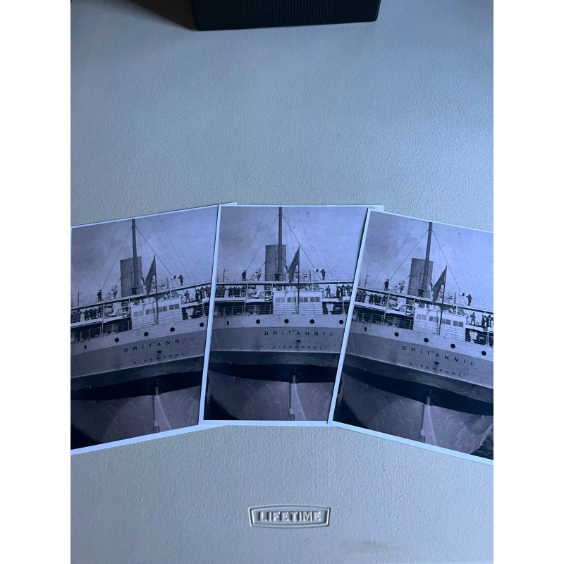 HMHS BRITANNIC MAGNIFICENT STERN SHOT PHOTO REPRINT