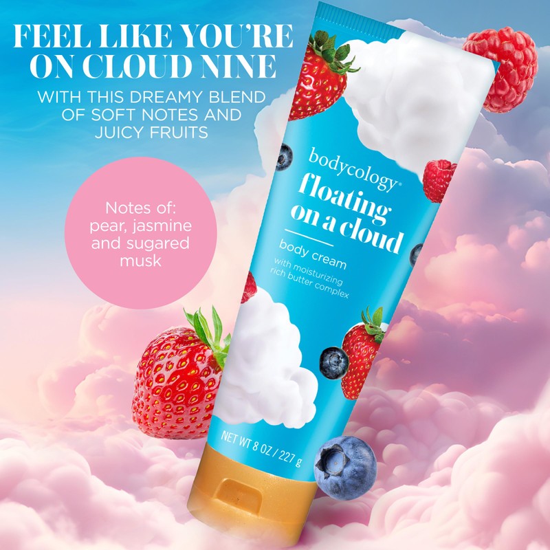 Bodycology Shea Butter Body Cream, Floating On A Cloud, 8