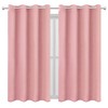 LEMOMO Blackout Curtains 52 x 63 inch/Pink Curtains Set of