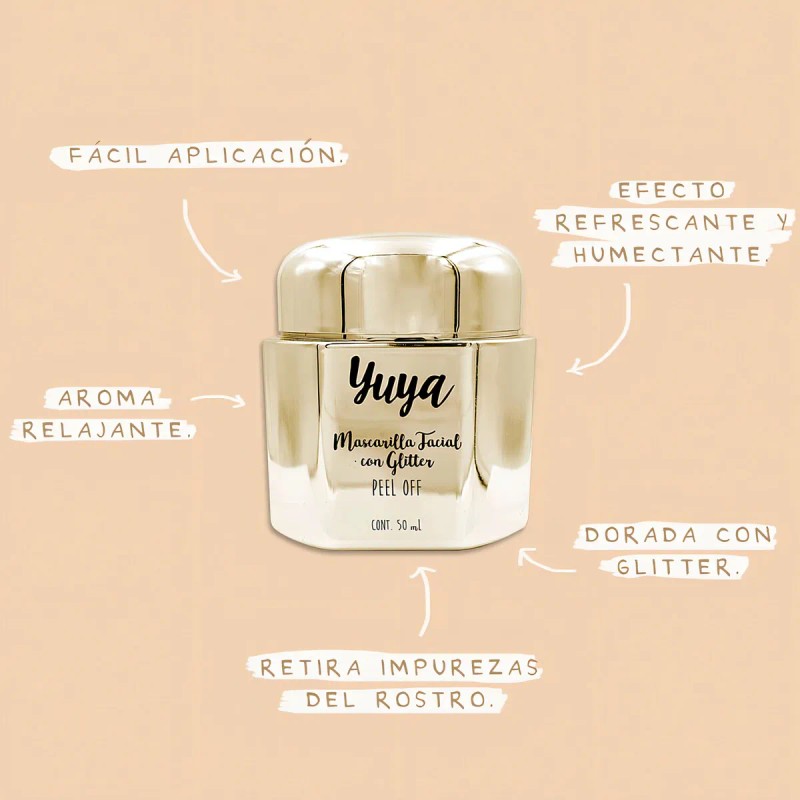 Mascarilla Facial Yuya Peel Glitter