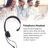 Telephone Headset Noise Canceling Single Ear Comfortable USB C to