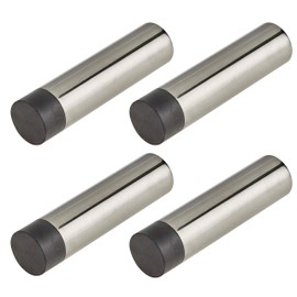 Door Stop | Wall or Skirting Mounted | Satin Stainless Steel | 78mm Projection | Concealed Fixing | Pack of 4