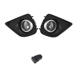 alxiang Add on Upgrade Clear Lens Fog Light Bulb Switch Wiring Kit Set for Honda for Accord 2013-2015 996736653