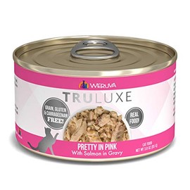 Weruva Truluxe Cat Food, Pretty In Pink With Wild-Caught Salmon In Gravy, 3Oz Can (Pack Of 24)