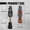 Upgraded Brass Oxy Acetylene Torch Quick Connect Fittings Sets,2PCS with