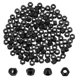 120 Pcs M3 Locknuts, M3 x 0.5mm Metric Nylon Insert Hex Lock Nuts, Carbon Steel Self-Lock Nylon Insert, 5.5mm Hex Nut Driver Tiny Nut for RC Bike, Pedal, Mechanical Equipment, Industrial Construction