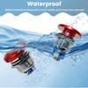 Red Mushroom Head Momentary Push Button Switch (16mm)