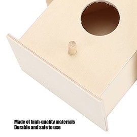 Kit de pajareras, Tablero Compuesto de decoración de Patio, Kits de casa de pájaros de Madera para habitar para Aves Silvestres para Patio(Grande con Cuerda de cáñamo No. 6, Azul)