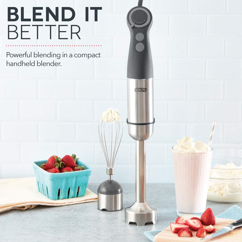 Dash Chef Series Immersion Hand Blender, 5 Speed Stick Blender