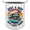 HKTZM Just a Boy Who Loves Trains Laundry Basket, Toybox