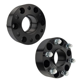 KAX 6x5.5 Wheel Spacers,2" Hub Centric Wheel Spacer Adapters with M14x1.5 Studs 78.1mm Hub Bore,fit for Silverado 1500, Sierra 1500,Sierra 1500 Limited, C2500,2pcs