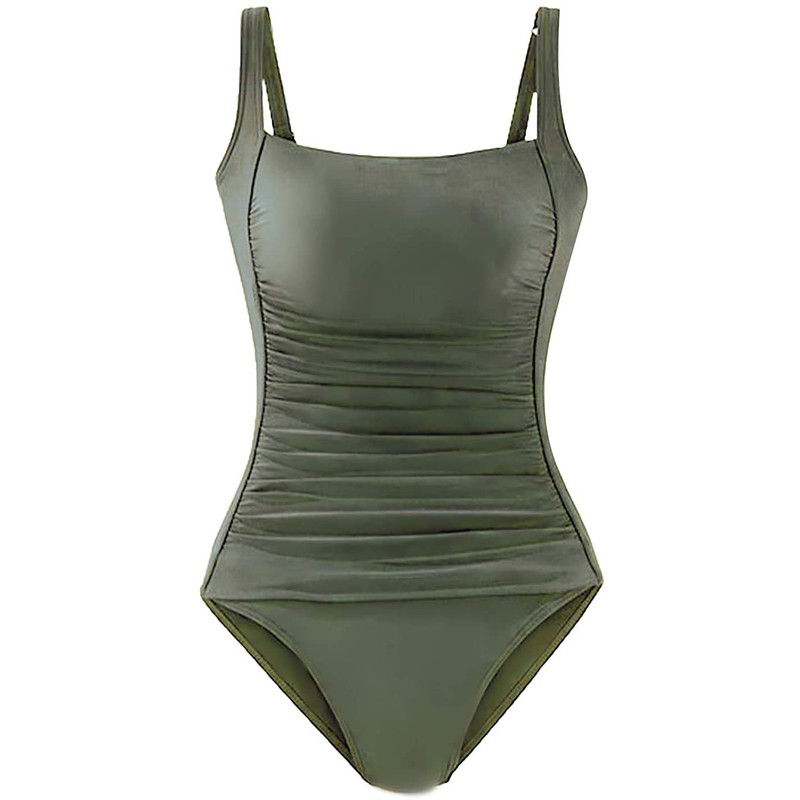 Brosloth Women's Tummy Control Tummy Control One-Piece Swimwear Push Up