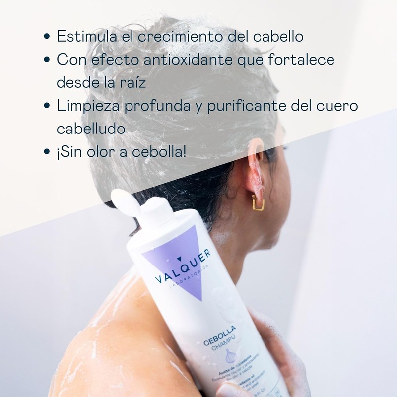 VALQUER Shampoo de Cebolla Regulador del Pelo Graso 1 L