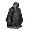 Fashion Culture Reversible Travel Rain Poncho with Hood and Built-In