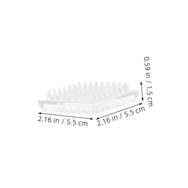 Operitacx 6 Stück Transparente Quadratische Teppichschutz Pads mit rutschfeste Möbelbecher für Tische Stühle und Sofas Schutz für Fußboden