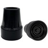 Replacement Cane Tips, 7/8 Inch, Black. (Pack of 2)