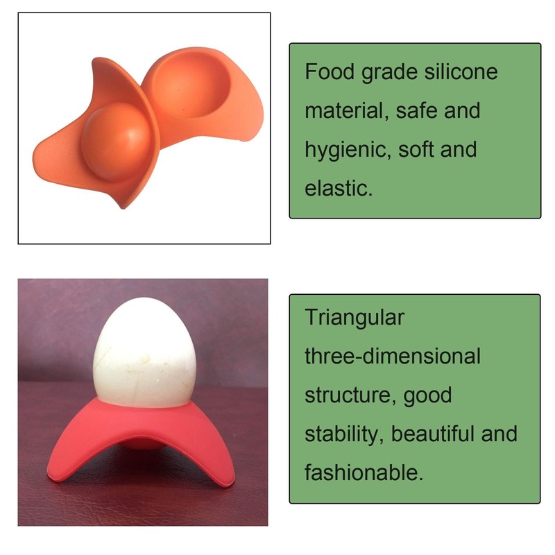 NentMent 4 Pack Egg Cups Serving Holder Silicone Stand Base