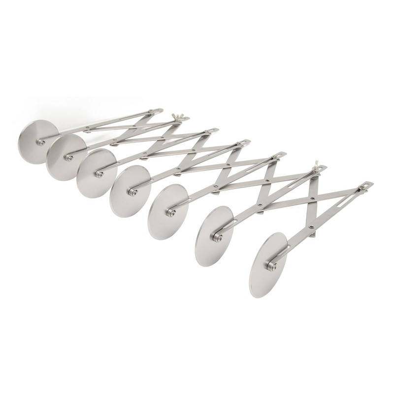 7-Wheel Pastry Cutter, Adjustable Width Multifunctional 7-Wheel Pizza Cutter Flexible
