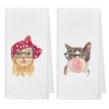 kunlisa Cat Kitchen Towel,Cat Towel,Cat Dish Towel,Cat Gifts for Women,Cat