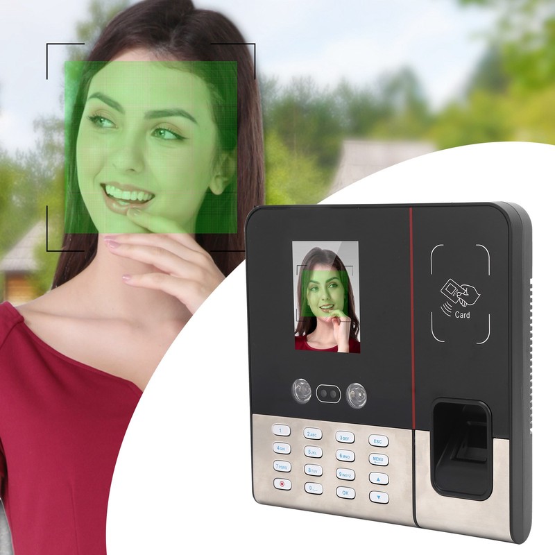 2.8in TCP/IP Time Attendance Face Fingerprint Password ID Card Recognition