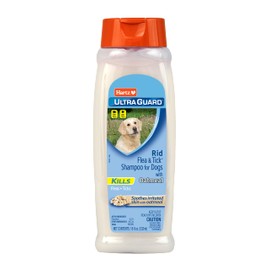 Hartz UltraGuard Rid Flea & Tick Oatmeal Dog Shampoo, 18 oz Bottle