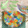 Fabric Tablecloth Washable Table Linen Tablecloth Cotton Polyester Colourful Flowers