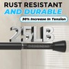 2 Pack Tension Curtain Rod 33 to 59 Inches, Adjustable