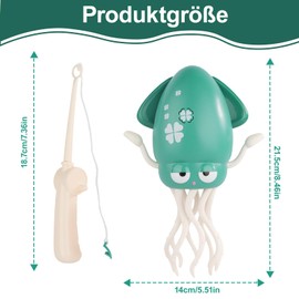 Avoid Obstacle Octopus Dancing Toy - Control Remote Octopus Octopus Animals USB Charge Gift Ideas, Simulated Fishing LED Light Effects, Electric Dancing Octopus Toy