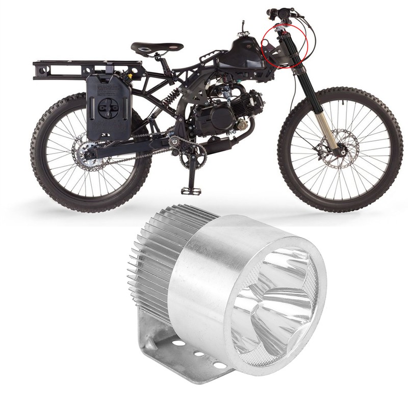 2-Stroke Bicycle Bike Tail Light Safety Lamp Riding Supercharger Set