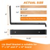 BATODA 12” Shelf Brackets with Lip (Match 11.25" Board) -