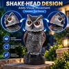 Owl Decoy for Outdoor Bird Deterrence – Shake-Head Plastic Owl