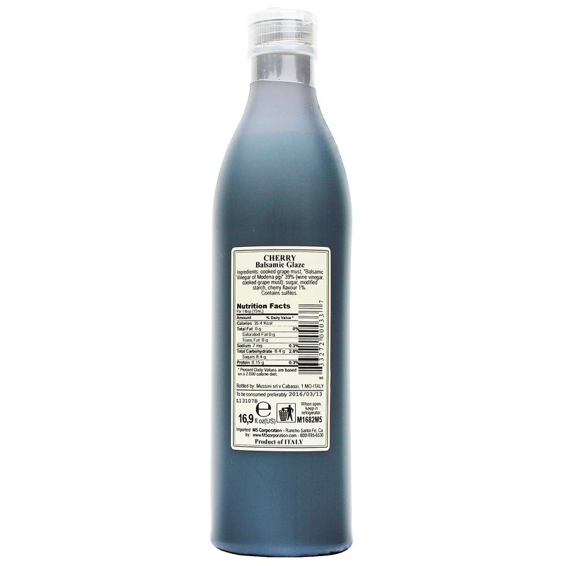Italian Natural Flavored Cherry Balsamic Glaze, 16.9 Ounces