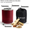 Solo Stove Mesa Deep Olive, Authentic Japanese Product, Secondary Burning,