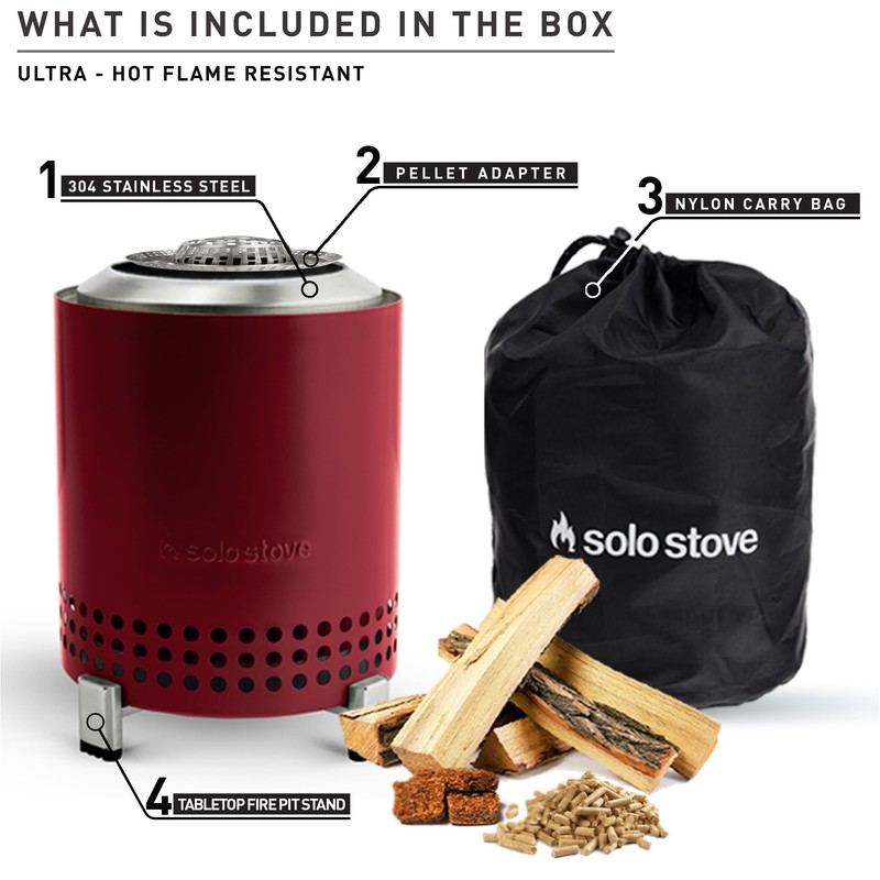 Solo Stove Mesa Deep Olive, Authentic Japanese Product, Secondary Burning,