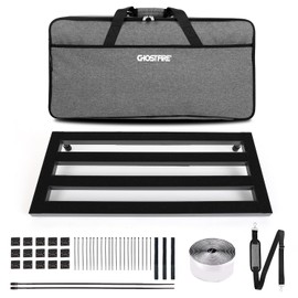 Ghost Fire Large Guitar Pedal Board Aluminum Alloy 2.2ib Super light Effect Pedalboard 27.5''x11.8'' with Carry Bag SPL-07
