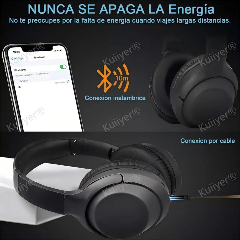 Audfonos Bluetooth Inalmbricos De Diadema Con Activa Cancelacin Ruido Y