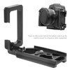Aluminum Alloy Camera LShape Vertical Shooting Quick Release Plate for